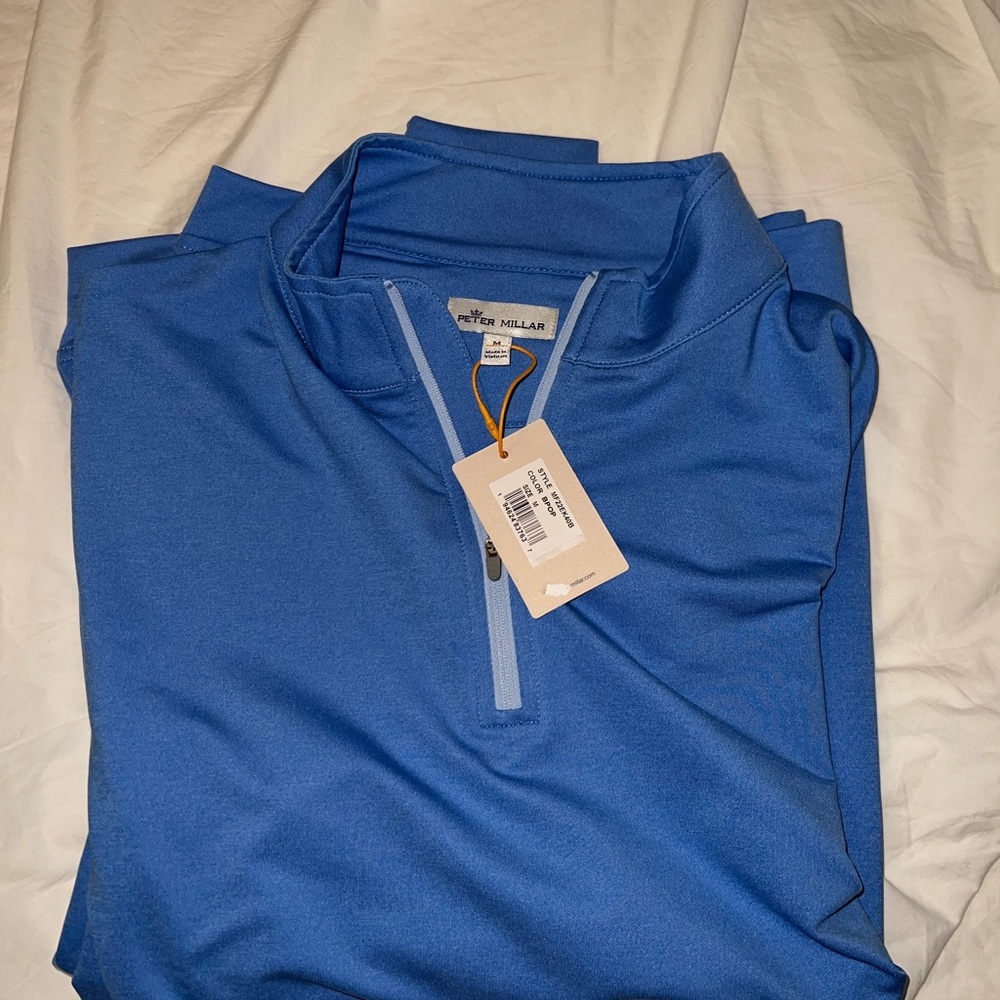 Men’s new Peter Millar quarter zip size Medium